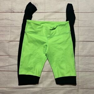 Alo yoga goddess ribbed leggings color glow stick size small